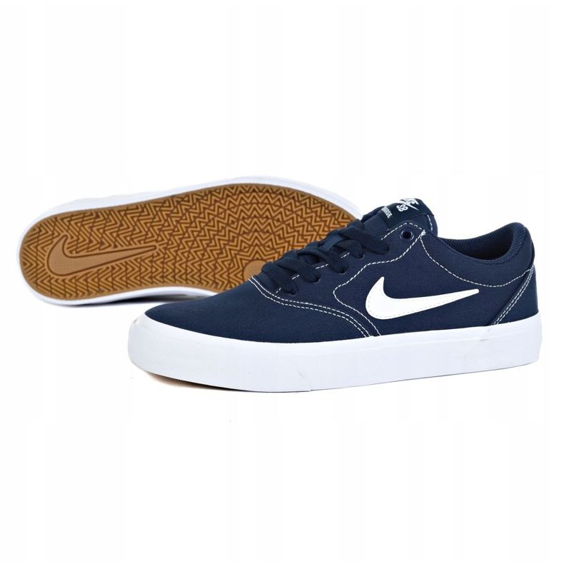 Chaussures Nike Sb Charge Cnvs Jr CQ0260-400 bleu marine gris 1