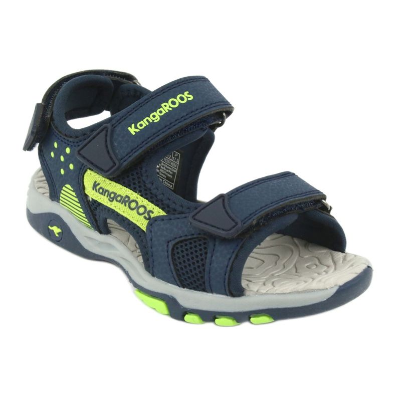 Sandales KangaRoos 18337 insert en mousse bleu marine vert 1