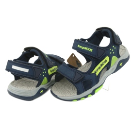 Sandales KangaRoos 18337 insert en mousse bleu marine vert 4