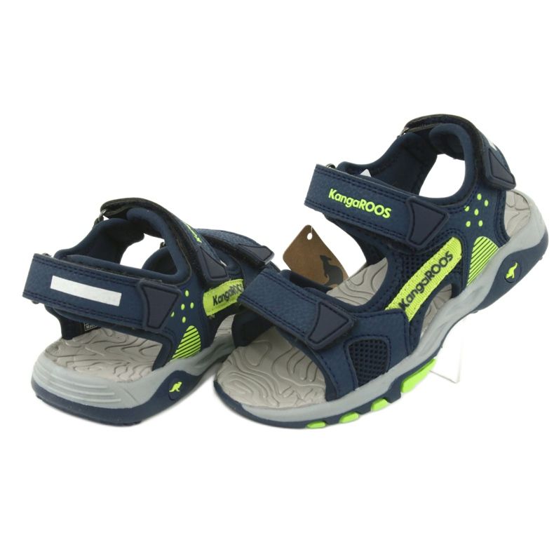 Sandales KangaRoos 18337 insert en mousse bleu marine vert 4
