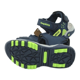 Sandales KangaRoos 18337 insert en mousse bleu marine vert 5