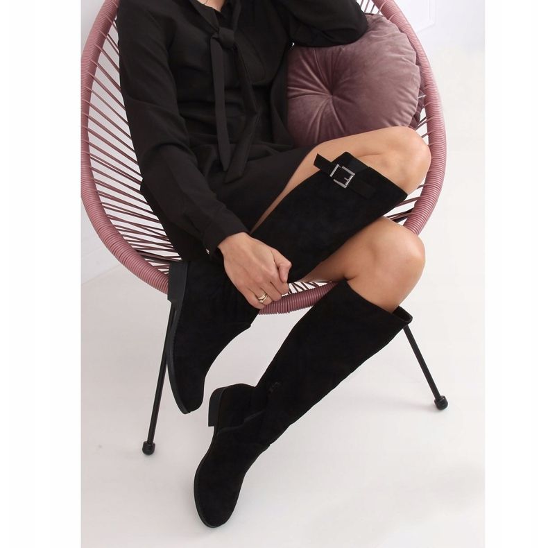 Bottines en daim noir ST-20P Noir le noir 1