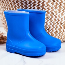 Galoches en caoutchouc bleu classique berceuse pour enfants 1