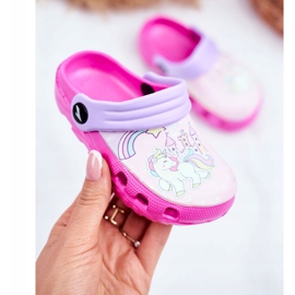 Chaussons Enfant Foam Crocs Poneys Roses Poney 2 Chaussons Enfant Foam Crocs Poneys Roses Poney 2
