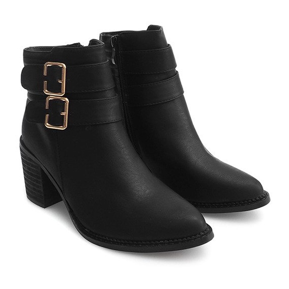 Bottes Sur Un Poteau F026 Noir 1