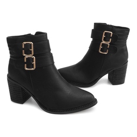 Bottes Sur Un Poteau F026 Noir le noir 2