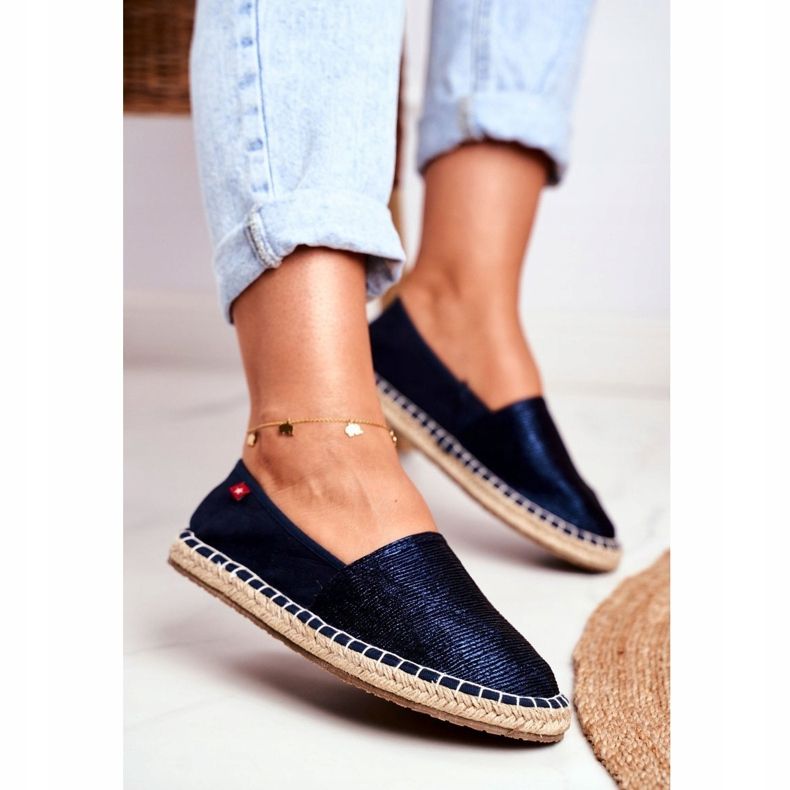 Espadrilles Femme Semelle Tressée Bleu Marine Big Star DD274A147 1