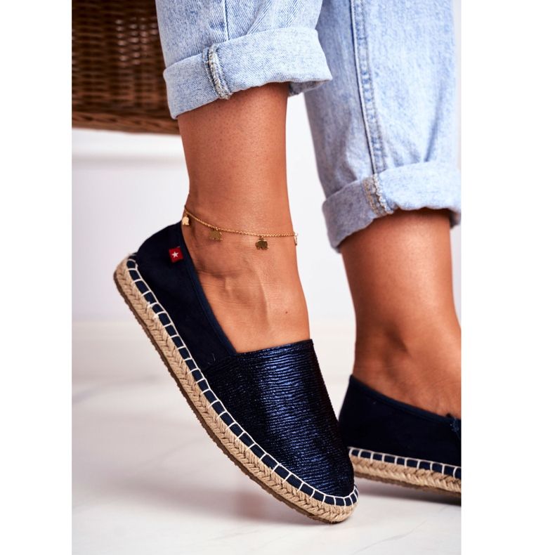 Espadrilles Femme Semelle Tressée Bleu Marine Big Star DD274A147 2