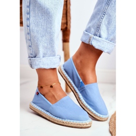 Espadrilles Femme Semelle Tressée Bleu Big Star DD274A153 1