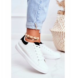 PS1 Chaussures de sport pour femmes blanches avec un talon noir Milly 2