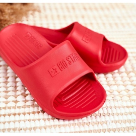 Pantoufles rouges Big Star pour enfants et adolescents GG374809 1