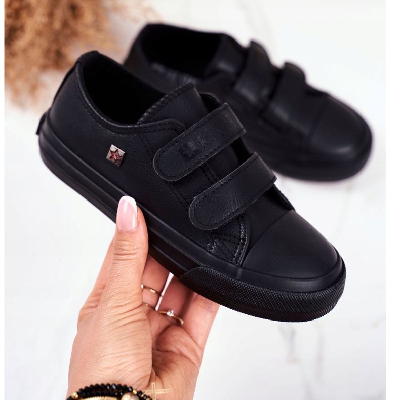 Chaussures Enfant Baskets Big Star Avec Velcro Noir GG374009 le noir 2 Chaussures Enfant Baskets Big Star Avec Velcro Noir GG374009 le noir 2