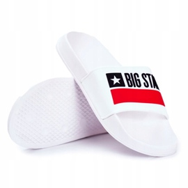 Pantoufles Pour Hommes Big Star Classique Blanc GG174938 noir rouge 1