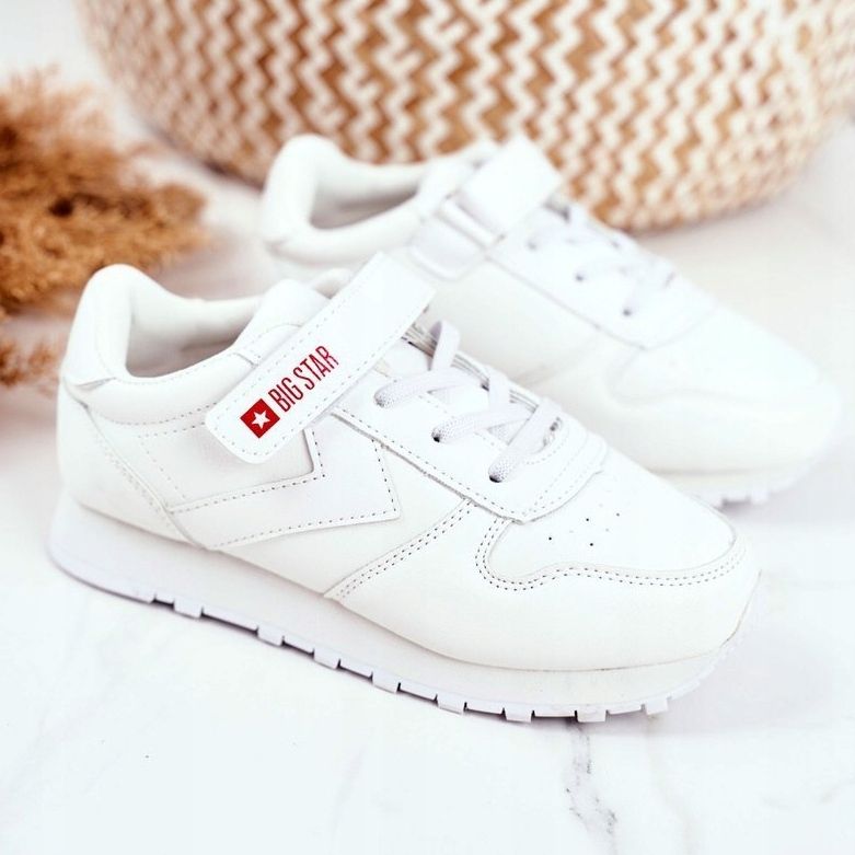 Chaussures de sport pour enfants Big Star avec velcro blanc GG374057 1