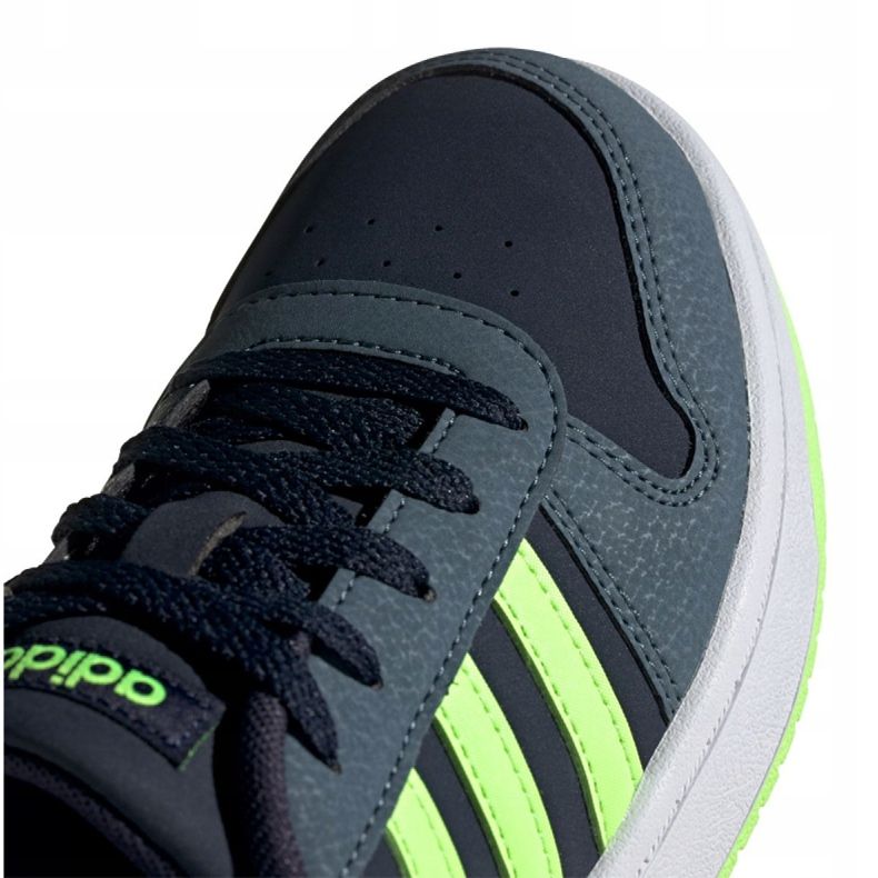 Chaussures Adidas Hoops 2.0 Jr FW3171 noir bleu marine vert 2