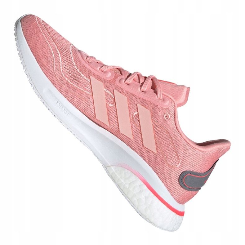 Chaussures de course adidas Supernova W FV6021 blanche rose 1
