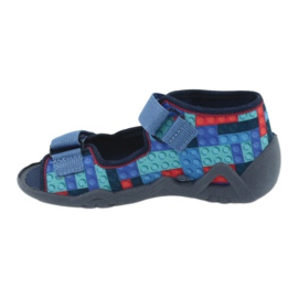 Chaussures enfant Befado 250P094 rouge bleu multicolore 2