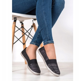 SHELOVET Baskets à enfiler élégantes le noir 2