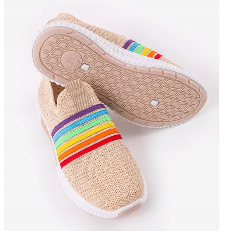 Chaussures de sport à enfiler beiges BS30 brun multicolore 2