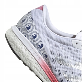 Chaussures de course adidas Adizero Boston 9 M FX8499 blanc rouge gris 1