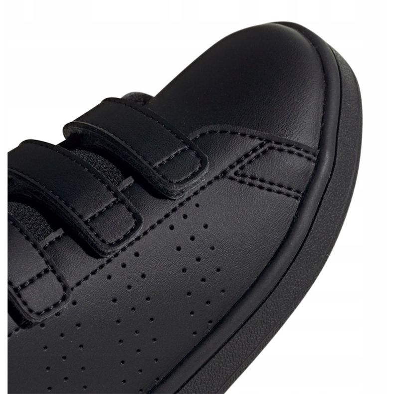 Chaussures Adidas Vs Advantage Jr EF0222 le noir rouge 2