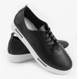Baskets de sport ajourées noires QW8368-1 le noir 2