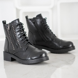 J. Star Travailleurs chaleureux avec des strass noir 2