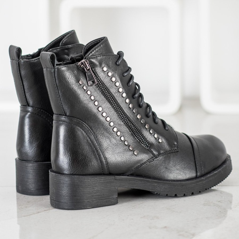 J. Star Travailleurs chaleureux avec des strass le noir 1