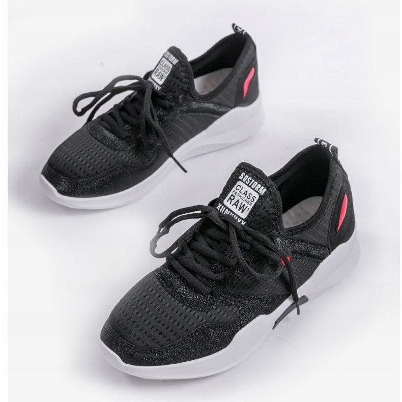 Chaussures de sport pour femmes noires SH801-D le noir 2 Chaussures de sport pour femmes noires SH801-D le noir 2