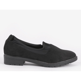 Chaussures noires à enfiler avec un élastique 240-1 1