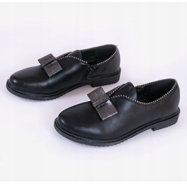 BM Chaussures à enfiler noires avec un nœud 239-2 le noir 2 BM Chaussures à enfiler noires avec un nœud 239-2 le noir 2