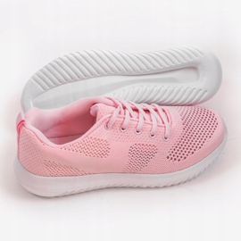 Chaussures de sport ajourées roses T101-8 2