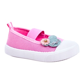 Le Scarpe Baskets velcro rose enfant Estienne 3