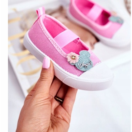 Le Scarpe Baskets velcro rose enfant Estienne 2