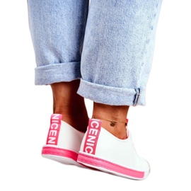 SEA Baskets Classiques Femme Fuchsia Ville blanc rose 2