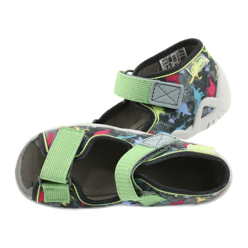 Chaussures enfant Befado 250P092 gris multicolore vert 5