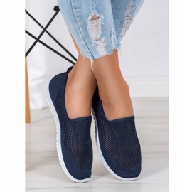 Bona Slipons Ajourés bleu 1