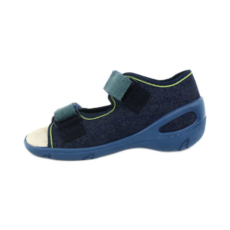 Befado chaussures pour enfants pu 065P142 bleu marine vert 2