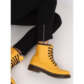 Boots lacets miel boots NC1019 Jaune 5