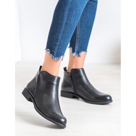 J. Star Bottes à talons plats le noir 2