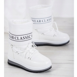 GOLL Portez des bottes de neige classiques blanc 1