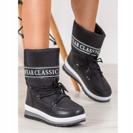 GOLL Portez des bottes de neige classiques noir 2