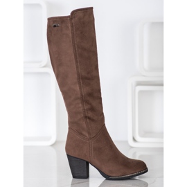J. Star Bottes confortables sur un poteau brun 2