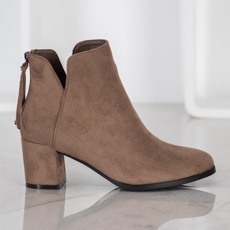 Bottes à fermeture éclair VINCEZA brun 1