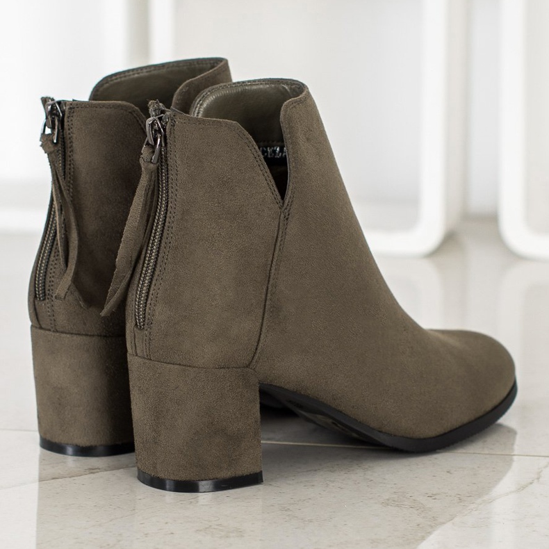 Bottes à fermeture éclair VINCEZA multicolore vert 1