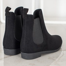 Bona Bottines Chelsea en daim le noir 4