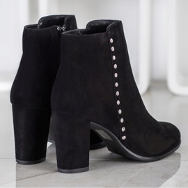 Evento Bottines en cuir classiques le noir 2