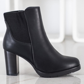J. Star Bottes élégantes à talons hauts le noir 2