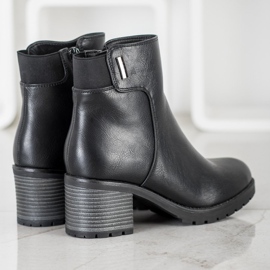 J. Star Bottes confortables sur un poteau le noir 4