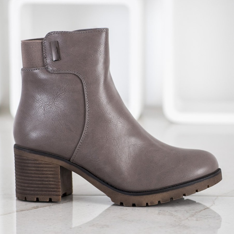 J. Star Bottes confortables sur un poteau gris 2
